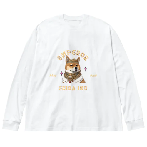 Emperor Shiba-Inu ビッグシルエットロングスリーブTシャツ