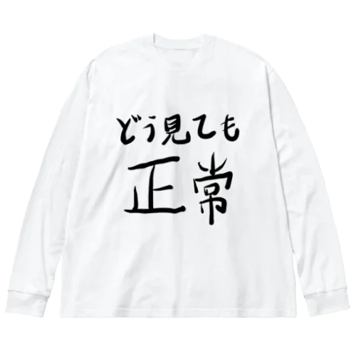 どう見ても正常 Big Long Sleeve T-Shirt