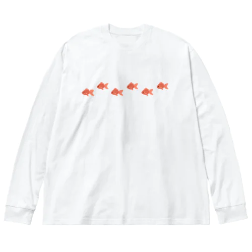 すいーっと金魚 ビッグシルエットロングスリーブTシャツ