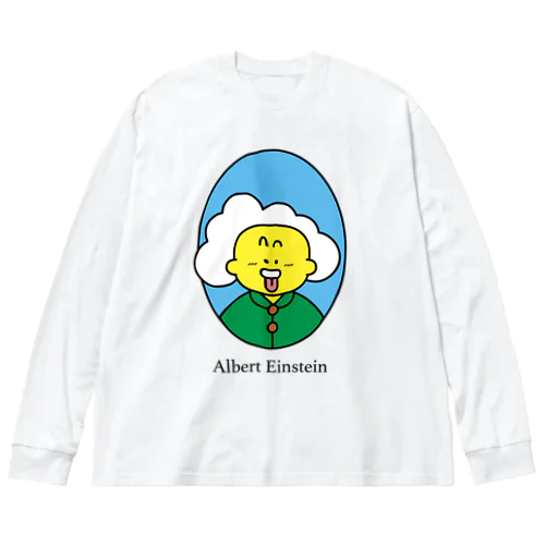 Albert Einstein  ビッグシルエットロングスリーブTシャツ