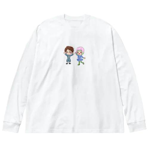 ホビさんとQちゃん ビッグシルエットロングスリーブTシャツ