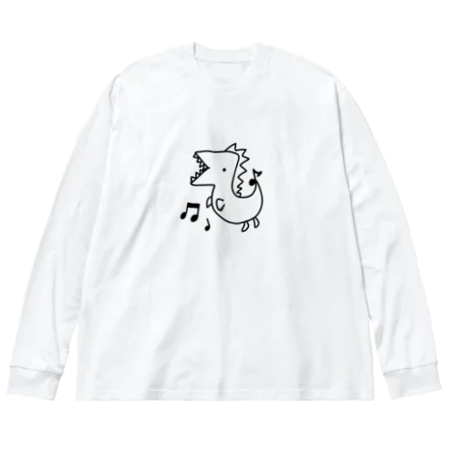 ご機嫌恐竜 ビッグシルエットロングスリーブTシャツ