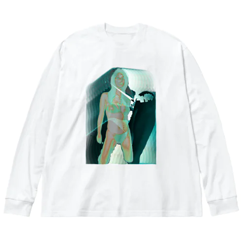 圧倒  Big Long Sleeve T-Shirt