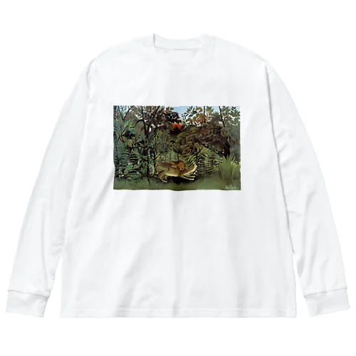 飢えたライオン / The Hungry Lion Throws Itself on the Antelope Big Long Sleeve T-Shirt