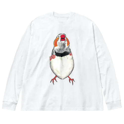 [森図鑑] 和風錦華鳥 Big Long Sleeve T-Shirt