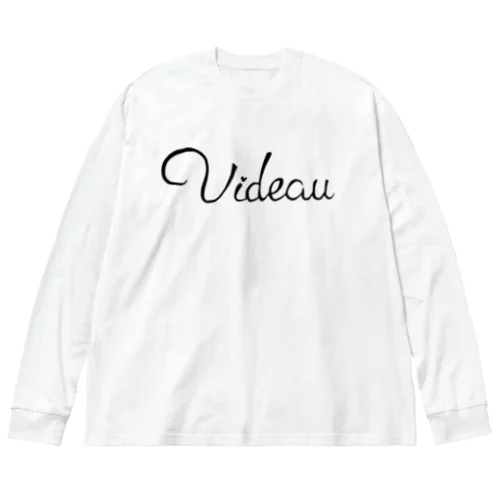 "Videau" white Big Long Sleeve T-Shirt