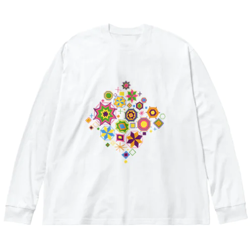 東南アジアのチャーム（モン族カラー） Big Long Sleeve T-Shirt