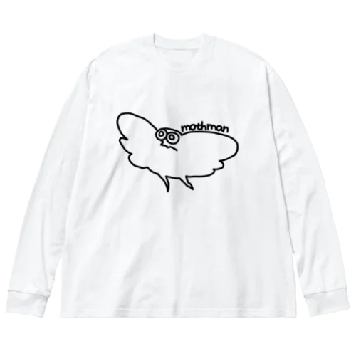 シンプルモスマン黒② Big Long Sleeve T-Shirt