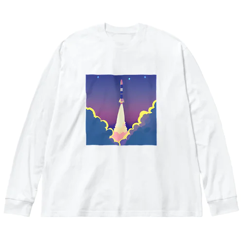 ロケット発射 ビッグシルエットロングスリーブTシャツ