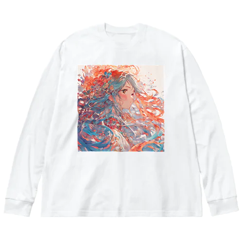 幻想の少女 ビッグシルエットロングスリーブTシャツ