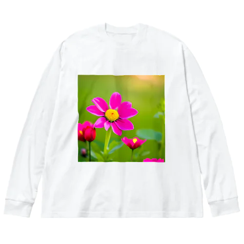 愛のある花 ビッグシルエットロングスリーブTシャツ