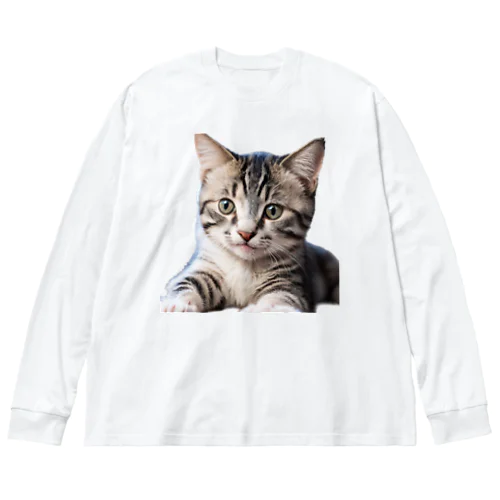 幸運を呼ぶ可愛いネコちゃん Big Long Sleeve T-Shirt