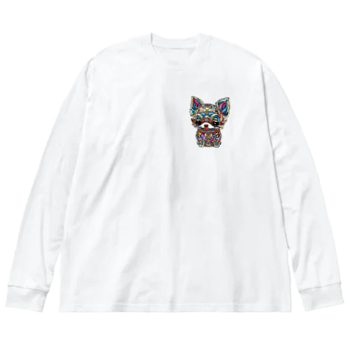 #105 Chihuahua  ビッグシルエットロングスリーブTシャツ