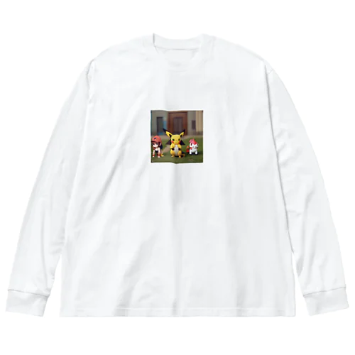 ピカチュウの仲間たち Big Long Sleeve T-Shirt