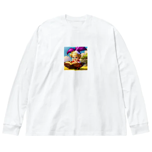 赤ちゃんの可愛いイラストグッズ Big Long Sleeve T-Shirt