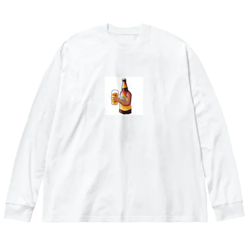 ビール乾杯くん ビッグシルエットロングスリーブTシャツ