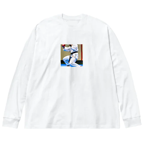 空手大好きイラストグッズ Big Long Sleeve T-Shirt