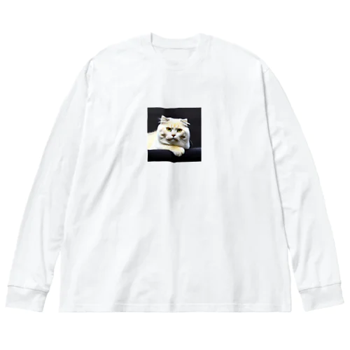 かわいい猫ちゃんの写真 ビッグシルエットロングスリーブTシャツ