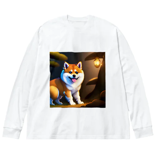 つぶらな瞳のわんこ Big Long Sleeve T-Shirt