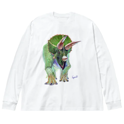 Triceratops Big Long Sleeve T-Shirt