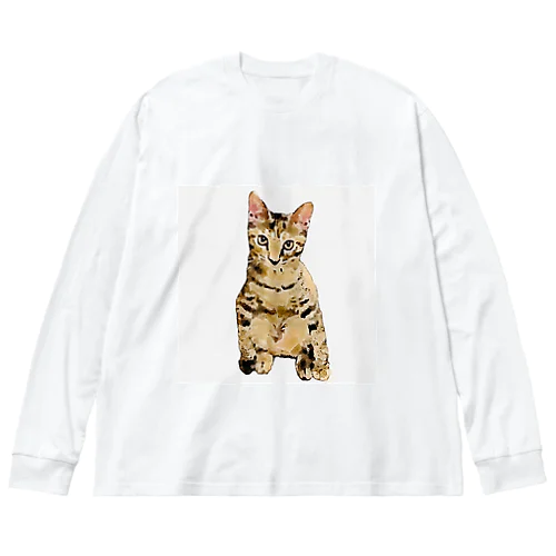 ニャンキーなコハク ビッグシルエットロングスリーブTシャツ