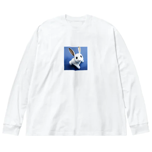 ロボットうさぎ ビッグシルエットロングスリーブTシャツ