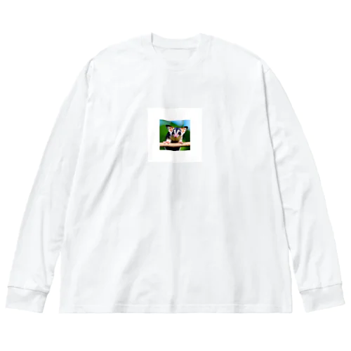 かわいいフクロモモンガ ビッグシルエットロングスリーブTシャツ