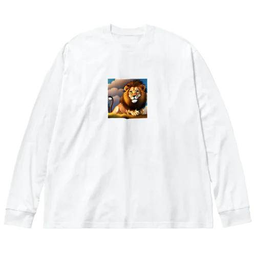 かわいいライオン Big Long Sleeve T-Shirt