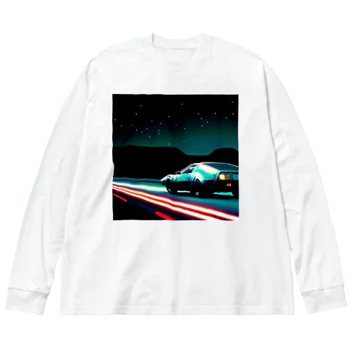 スーパーカー　レトロウェイヴ Big Long Sleeve T-Shirt