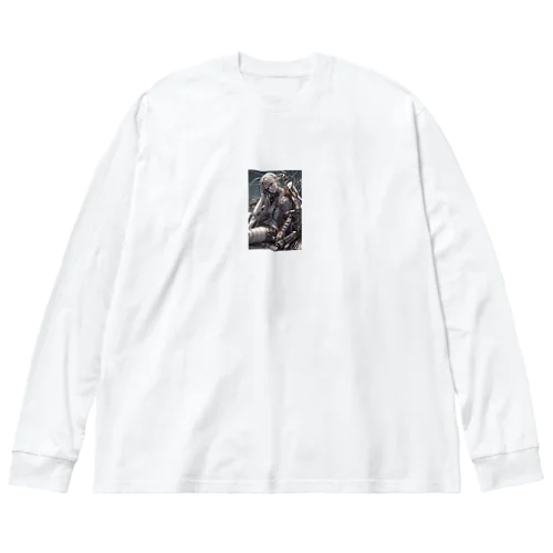 メカニカルシンセゾンビガールのイラストのグッズ　#2 Big Long Sleeve T-Shirt