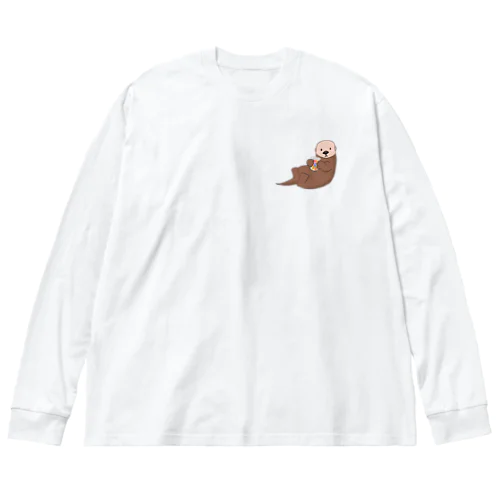 ラッコピクルス BW ビッグシルエットロングスリーブTシャツ