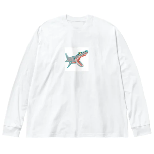 サメみたいなワニみたいなサメ Big Long Sleeve T-Shirt