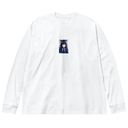 はにかみ  Big Long Sleeve T-Shirt