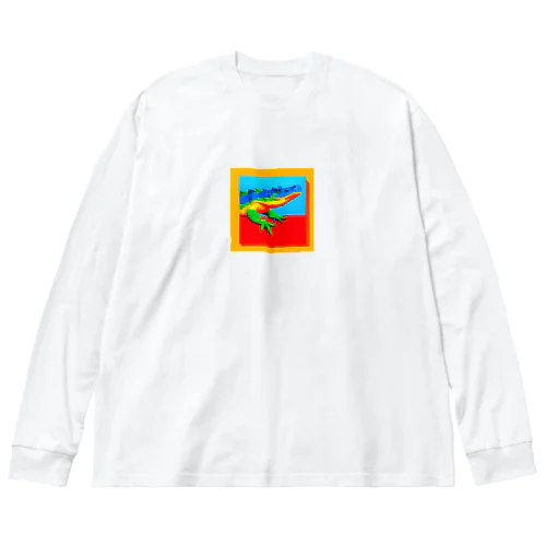 カラフルクロコダイル Big Long Sleeve T-Shirt