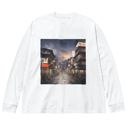 日本の街並み Big Long Sleeve T-Shirt
