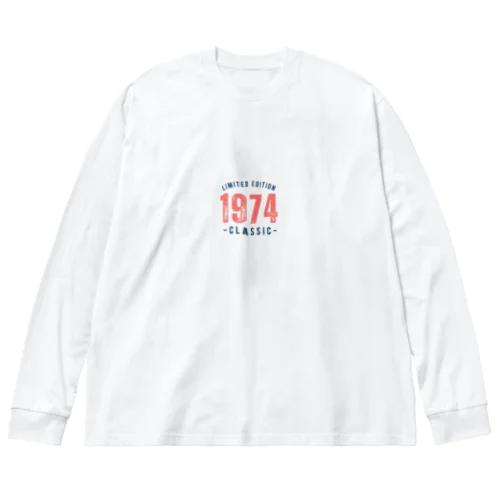 1974年イラスト ビッグシルエットロングスリーブTシャツ