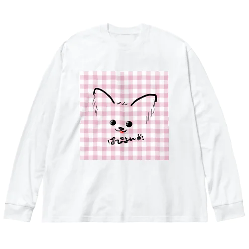 ぱぴよん♡ギンガム ビッグシルエットロングスリーブTシャツ