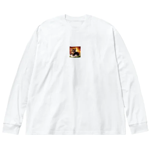 ふわふわ子猫コレクション Big Long Sleeve T-Shirt