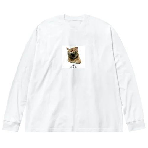 猫ごじら ビッグシルエットロングスリーブTシャツ