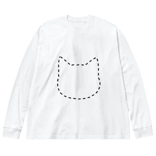 とうめいねこちゃん ビッグシルエットロングスリーブTシャツ