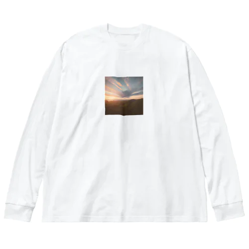 空《夕日》 Big Long Sleeve T-Shirt