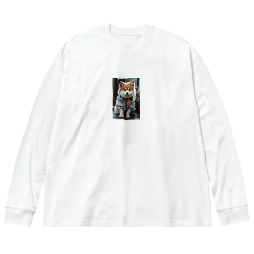 おしゃれな犬 ビッグシルエットロングスリーブTシャツ