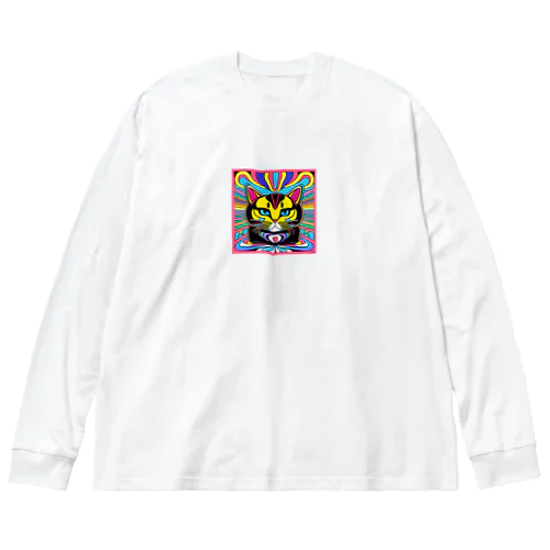 猫1 ビッグシルエットロングスリーブTシャツ