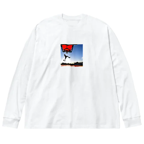 かっこいいバスケットボール Big Long Sleeve T-Shirt