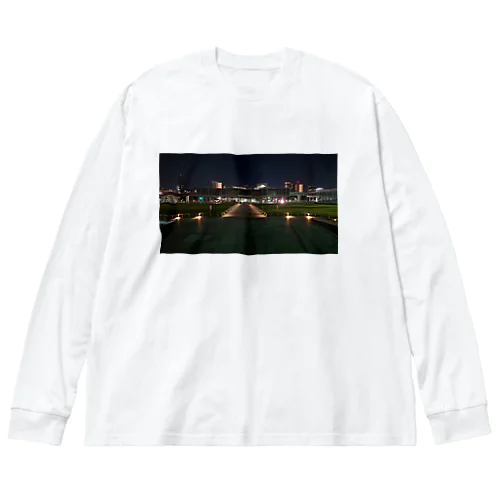 綺麗な夜景 Big Long Sleeve T-Shirt