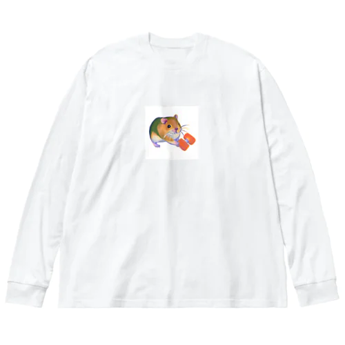 筋トレしているハムスター Big Long Sleeve T-Shirt