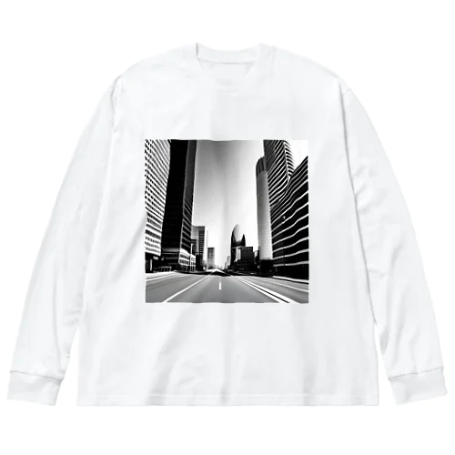 都市の鼓動：白黒で描くアーバンスケープ Big Long Sleeve T-Shirt