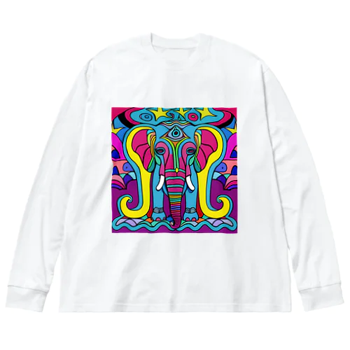 エキセントリックゾウ Big Long Sleeve T-Shirt