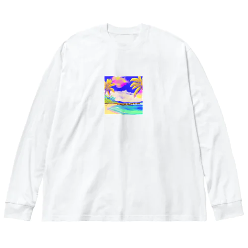 南国グラフィック Big Long Sleeve T-Shirt