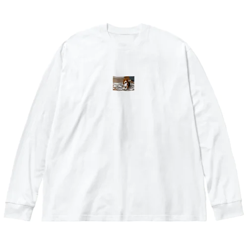 【母作成】可愛い犬のイラストグッズ Big Long Sleeve T-Shirt